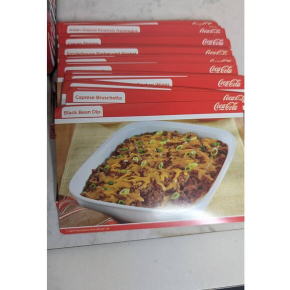 Coca Cola metal decorative recipe box premade recipes and blank cards - Picture 7 of 8